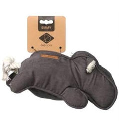 D&D Home Corduroy Emmy Hundespielzeug aus Plüsch Grau 30 x 14 cm - 30 cm – Bild 1 von 3