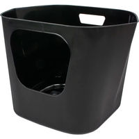 Produktbild von D&D Home Dean Offene Katzentoilette aus Kunststoff in Schwarz