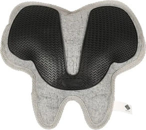 D&D Home Elliot Bodenspielzeug für Hunde Grau mit Quietscher aus TPR und geriffelter Struktur 25 x 23 x 6 cm – Bild 1 von 3