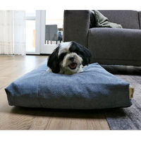 Produktbild von D&D Home Hundekissen Ellis L Blau mit Memory Foam und rutschfester Unterseite