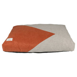 D&D Home Hundekissen Maddy Memory Foam Größe L Beige Orange – Bild 1 von 4
