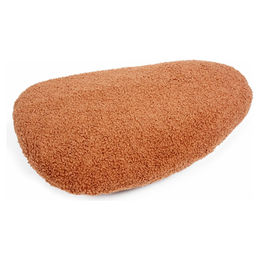 D&D Home Hundekissen Pebble Orange aus Plüsch für erwachsene Hunde – Bild 1 von 5