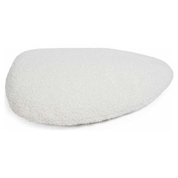 D&D Home Hundekissen Pebble Weiß Ergonomisch aus Plüsch 39x26x7,5 cm – Bild 1 von 2