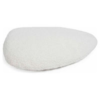 Produktbild von D&D Home Hundekissen Pebble Weiß Ergonomisch aus Plüsch 39x26x7,5 cm