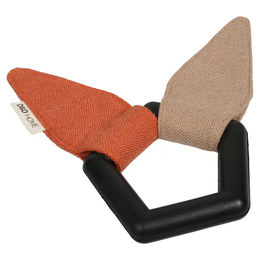 D&D Home Hundespielzeug Bunny aus Gummi in Beige und Orange mit Knackgeräusch – Bild 1 von 5
