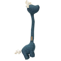 D&D Home Hundespielzeug Giraffe George aus Chenille Blau 52x20x10 cm mit Quietscher – Bild 1 von 4