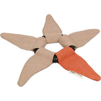 Produktbild von D&D HOME Hundespielzeug Iceflower Wurfspielzeug aus Naturkautschuk beige orange