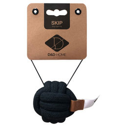 Produktbild von D&D Home Hundespielzeug Skip Ball Ball aus Baumwolle Schwarz 6 cm