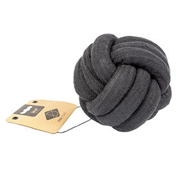 D&D Home Hundespielzeug Skip Ball L aus Leder Schwarz 15 cm x 18 mm - 15 cm – Bild 1 von 2