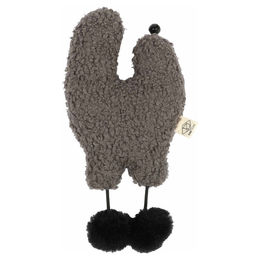 D&D Home I Love Happy Cats Tretkissen Bo für Katzen aus Plüsch Grau – Bild 1 von 6