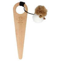 Produktbild von D&D Home Katzenangel Poppy aus Holz in Braun/Weiß
