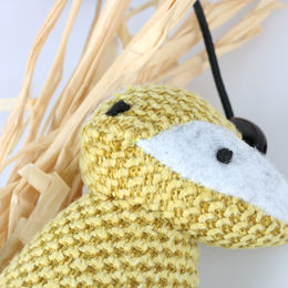 D&D Home Katzenangel Rocco 35cm mit Glöckchen und Strohschwanz in Bunt – Bild 1 von 3