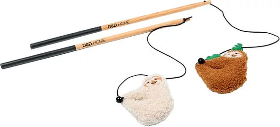 Produktbild von D&D Home Katzenangelrute aus Holz in verschiedenen Farben