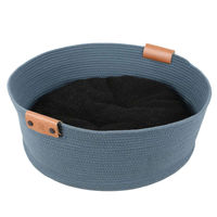 Produktbild von D&D Home Katzenbett aus Baumwolle Blau Größe L