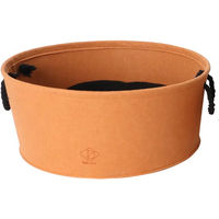 Produktbild von D&D Home Katzenbett Felt aus Filz mit Wendekissen in Orange für Katzen und Hunde