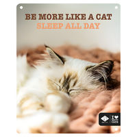 Produktbild von D&D Home Katzenschild I Love Happy Cats Sleep all day 20x25cm