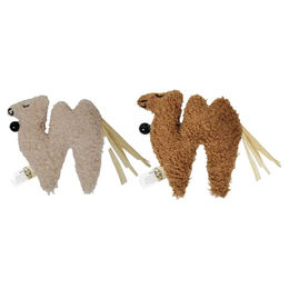 D&D HOME Katzenspielzeug Latif Plüschtier Kamelform mit Katzenminze und Glöckchen 9,5 cm - 9,5 cm – Bild 1 von 3