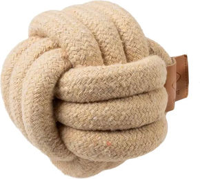 Produktbild von D&D Home Kauspielzeug Hundeball aus Baumwolle Braun Beige für erwachsene Hunde