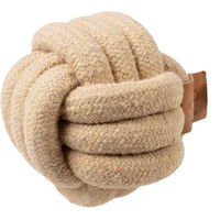 Produktbild von D&D Home Kauspielzeug Hundeball Skip aus Baumwolle Größe L Braun Beige