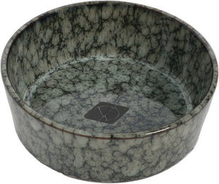 D&D Home Keramik Futternapf Jasper Green Marble für Katzen und Hunde 13 cm - 0,35 l – Bild 1 von 5