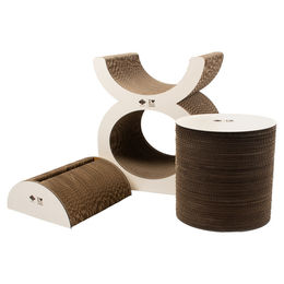 D&D Home Kratzplayground Faye Katzen Kratzbaum aus Kratzpappe braun/beige – Bild 1 von 8