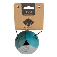 Produktbild von D&D Home Luca Lagoon Hundespielzeug Ball aus Naturkautschuk Blau 8 cm