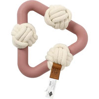 Produktbild von D&D Home Milou Rosewood Hundespielzeug aus TPR und Baumwollseil Rosa 17x18,5cm