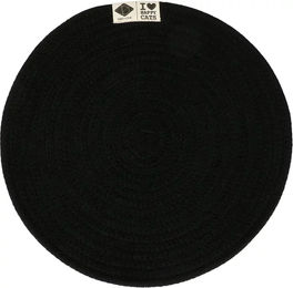 D&D Home Platzdeckchen I Love Happy Cats Jill Schwarz aus Baumwolle 40 x 40 x 0,8 cm – Bild 1 von 2