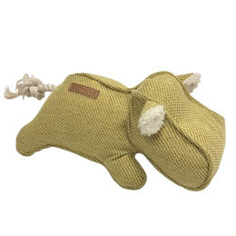 D&D Home Plüschspielzeug Chenille Emmy für Hunde Gelb 30x14 cm – Bild 1 von 6