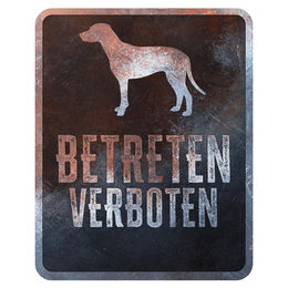 D&D Home Warnschild Dalmatiner in Rost-Optik Quadratisch – Bild 1 von 2