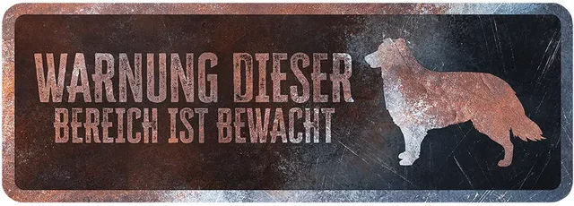 Produktbild von D&D Home Warnschild Deutsches Collie
