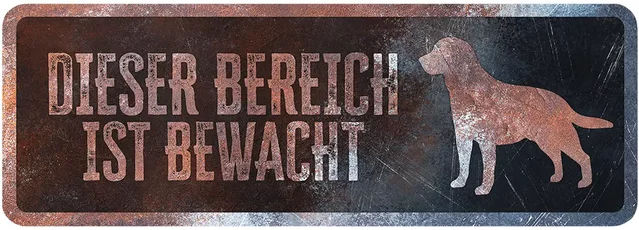 Produktbild von D&D Home Warnschild Golden Retriever Niederländisches Design