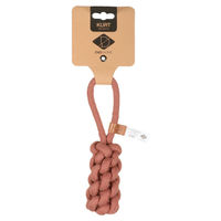 Produktbild von D&D Hundespielzeug Kurt geflochtener Kegel aus Baumwolle Rosa XS