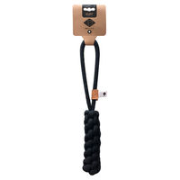 Produktbild von D&D Hundespielzeug Kurt geflochtener Kegel aus Baumwolle Schwarz 36 cm