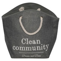 Produktbild von D&D Katzenhöhle Pet Cave Laundry Bag aus Polyester in Grau mit Kissen 27x24x38cm