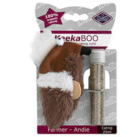 Produktbild von D&D Katzenspielzeug Farmer Andie aus Plüsch mit Katzenminze 9 cm Braun - 25 ml