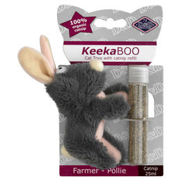 D&D Katzenspielzeug Farmer Pollie Plüsch mit Katzenminze 8,5cm - 25 ml – Bild 1 von 2