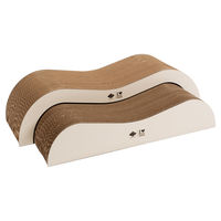 Produktbild von D&D Kratzwelle Archie für Katzen aus Pappe braun/beige 75 cm