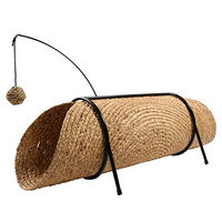 Produktbild von D&D Reina Katzen Spieltunnel aus Naturmaterial in Beige 80 x 36 x 25 cm
