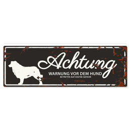 Produktbild von D&D Warnschild Collie schwarz