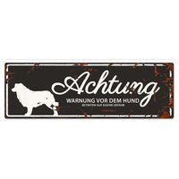 Produktbild von D&D Warnschild Collie schwarz