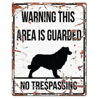 Produktbild von D&D Warnschild Square Collie Englisch Weiß
