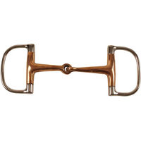 Produktbild von D-Ring Gebiss Umbria Equitazione aus Metall in Kupfer-Gold-Optik Braun