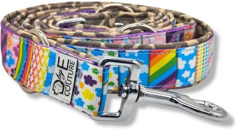 Produktbild von D by E Couture Führleine Colour Explosion I, gepolstert, 3-fach verstellbar, 30mm breit