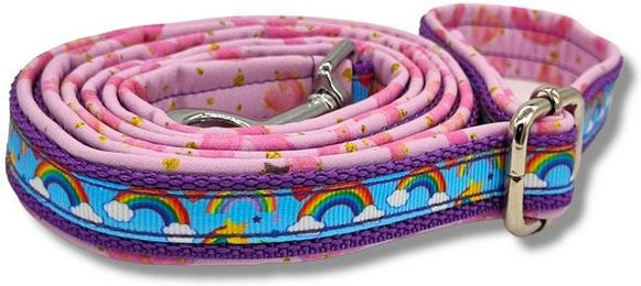 Produktbild von D by E Couture Führleine Rainbow Love I, gepolstert, stufenlos verstellbar