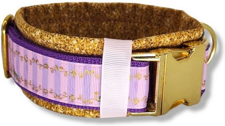Produktbild von D by E Couture Hunde-Halsband A Fairy Tale, gepolstert, verstellbar, 50mm breit