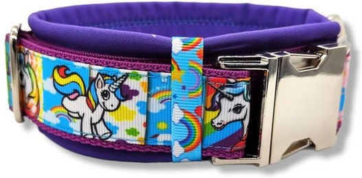 Produktbild von D by E Couture Hunde-Halsband Einhornliebe I, gepolstert, verstellbar, 50mm breit
