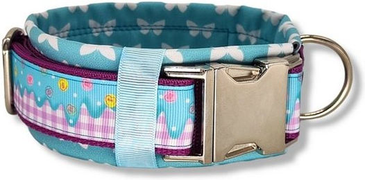 Produktbild von D by E Couture Hunde-Halsband I Like Candy II, gepolstert, verstellbar, 50mm breit