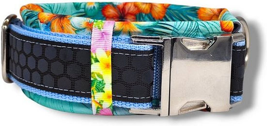 Produktbild von D by E Couture Hunde-Halsband Summer Feeling I, reflektierend, gepolstert, verstellbar