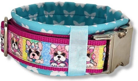 Produktbild von D by E Couture Hunde-Halsband Sweet Little Dogs III, gepolstert, verstellbar, 50mm breit